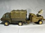 Tonka Legertruck met aanhanger en kap. Vintage, Ophalen of Verzenden, Gebruikt