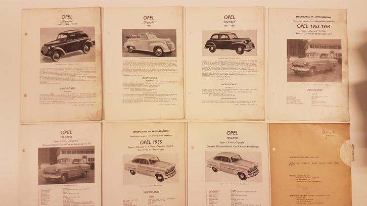 11 x OPEL1947-1961 Olyslager Kluwer Vraagbaken  , Auto diversen, Handleidingen en Instructieboekjes, Ophalen of Verzenden