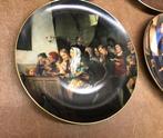 Set van zes opeenvolgende Hutschenreuther wandtegels, Ophalen, Porselein, Bord of Schaal