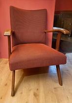 Mid century fauteuil, Huis en Inrichting, Fauteuils, Ophalen, Hout, Gebruikt, 75 tot 100 cm