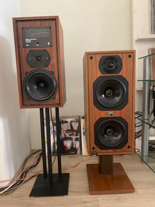 B&W DM 5 Vintage audio speakers, Audio, Tv en Foto, Luidsprekers, Zo goed als nieuw, Front, Rear of Stereo speakers, 60 tot 120 watt