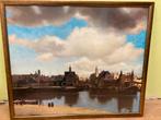 Schilderij Delft in Lijst - 68x57,5cm, Antiek en Kunst, Kunst | Schilderijen | Klassiek, Ophalen of Verzenden