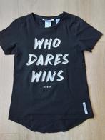 Zwart shirt Nik&Nik mt 128, Kinderen en Baby's, Kinderkleding | Maat 128, Nik&Nik, Ophalen of Verzenden, Zo goed als nieuw, Shirt of Longsleeve