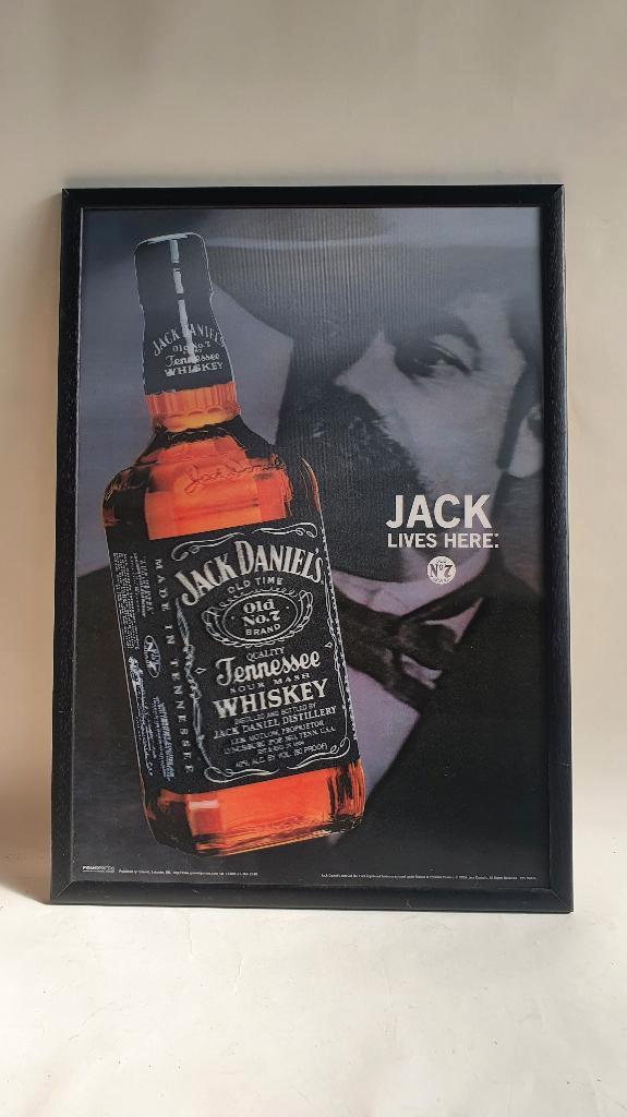 Jack Daniels 3D poster, Jack Lives Here. S41, Verzamelen, Merken en Reclamevoorwerpen, Gebruikt, Reclamebord, Ophalen of Verzenden