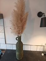 Grote glazen fles groen.  13x 50cm, Ophalen of Verzenden, Minder dan 50 cm, Groen, Glas
