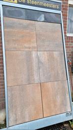 Nuance brown 60x60x4cm geïmpregneerd terrastegels s- partij, Nieuw, Ophalen of Verzenden, 10 m² of meer, Beton