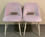 2 strakke lila eetkamerstoelen, Ophalen, Twee, Overige kleuren, Modern strak