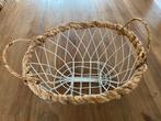 Wit ijzeren mand, Huis en Inrichting, Woonaccessoires | Schalen en Manden, Overige materialen, Mand, Ophalen of Verzenden, Zo goed als nieuw