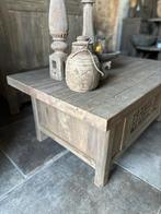 Salontafel Driftwood met doorschuiflade, 100 tot 150 cm, Nieuw, Minder dan 50 cm, Rechthoekig