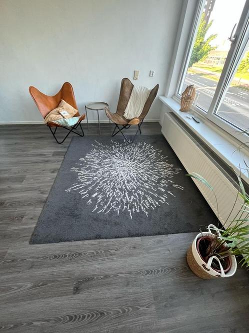 Vloerkleed, Huis en Inrichting, Stoffering | Tapijten en Kleden, Gebruikt, 200 cm of meer, 200 cm of meer, Vierkant, Wit, Grijs