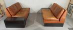 Vintage COR design modulaire leren bank, cognac / bruin, Ophalen, Tweedehands, Tweedehands, Leer
