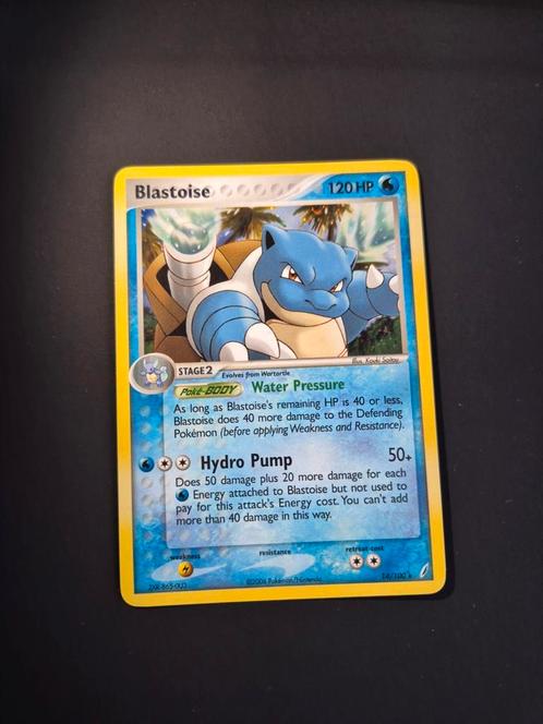 Blastoise 14/100 Pokemon Crystal guardians holo mint, Hobby en Vrije tijd, Verzamelkaartspellen | Pokémon, Zo goed als nieuw, Booster