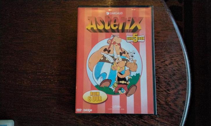 Asterix 5 dvd box compleet, 5disk, origineel, Cd's en Dvd's, Dvd's | Kinderen en Jeugd, Zo goed als nieuw, Film, Avontuur, Boxset