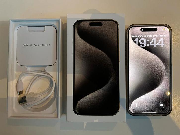 Apple iPhone 15 Pro | 256GB | Natural Titanium, Telecommunicatie, Mobiele telefoons | Apple iPhone, Zo goed als nieuw, 256 GB