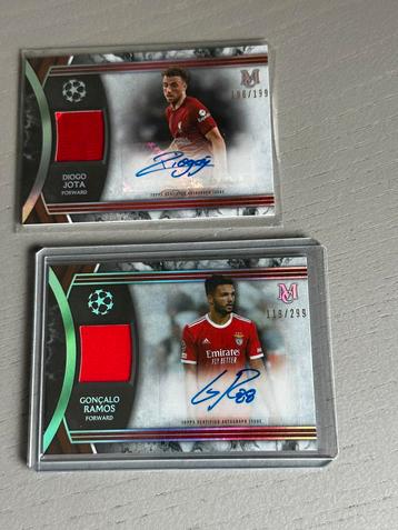 Topps Museum auto 2x . Goncalo Ramos & Diogo Jota (liverpool beschikbaar voor biedingen