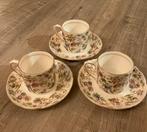 3 porselein kop en schotel Balmoral Castle Bone China mokken, Antiek en Kunst, Antiek | Servies los, Ophalen of Verzenden
