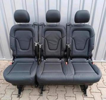 Mercedes V-Klasse W447 Stoelen Leder Zwart beschikbaar voor biedingen