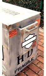 Harley Davidson transportkist opberger mancave, Verzamelen, Ophalen, Reclamebord, Gebruikt, Harley