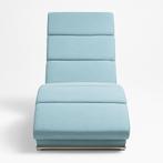 Showmodel: Lounge Ligstoel Lichtblauw 186cm, Huis en Inrichting, Stoelen, Blauw, Nieuw, Ophalen of Verzenden, Service@deubaxxl.nl