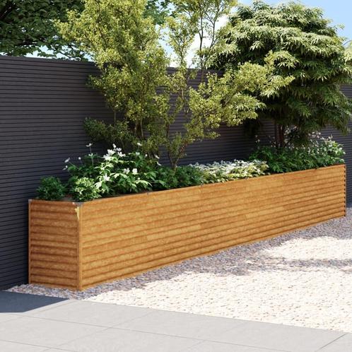 AANBIEDING | Plantenbak verhoogd 578 x 50 x69 cm cortenstaal, Tuin en Terras, Bloembakken en Plantenbakken, Nieuw, Metaal, Binnen