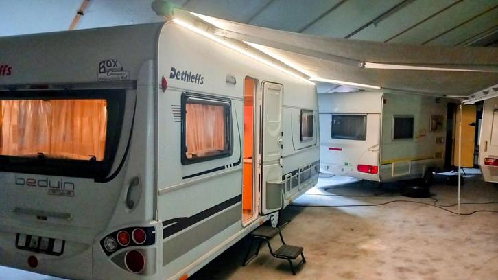 Dethleffs Beduin Style 2 enkele bedden, Mover., Caravans en Kamperen, Caravans, Particulier, tot en met 4, 1250 - 1500 kg, Overige