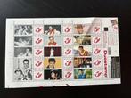 Elvis Presley vel met 15 postzegels (Belgie), Verzenden, Zo goed als nieuw, Poster, Artwork of Schilderij