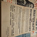 Orginele poster 1943 hondebezitters aanmelden, Verzamelen, Ophalen of Verzenden, Luchtmacht, Duitsland, Foto of Poster