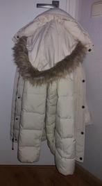 Mooie winterjas, dons gebroken wit, Kleding | Dames, Jassen | Winter, Ophalen, Zo goed als nieuw, Maat 42/44 (L), Wit