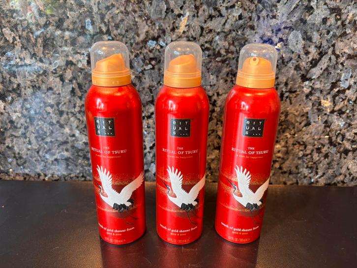 Ritual Tsuru Foam (3x) ❤️ nieuw 220 ml, Sieraden, Tassen en Uiterlijk, Uiterlijk | Lichaamsverzorging, Nieuw, Bad & Douche, Ophalen of Verzenden