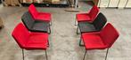 Eettafel / vergadertafel stoelen set 6st, Ophalen, Gebruikt, Design, Stof