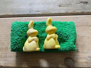 2 x geel zeepje / zeep. Haasje / konijn. NIEUW beschikbaar voor biedingen