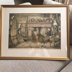 Jan Strube Boeren interieur omstreeks 1900, Antiek en Kunst, Ophalen