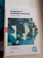 Nieuw! Studieboek Analyseren in kwalitatief onderzoek, Ophalen of Verzenden, Zo goed als nieuw, Inge Bleijenbergh; Hennie Boeije