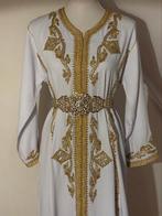 Luxe handgemaakte caftan petite (verloving) nieuw, Wit, Nieuw, Ophalen of Verzenden, Maat 36 (S)