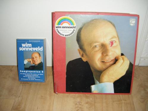 Wim Sonneveld,11 LP's,122 liedjes,+Videoband VHS,verzamelbox, Cd's en Dvd's, Vinyl | Nederlandstalig, Zo goed als nieuw, Levenslied of Smartlap