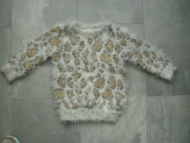 Trui met dieren print, maat 104 (qwe), Kinderen en Baby's, Kinderkleding | Maat 104, Zo goed als nieuw, Meisje, Trui of Vest, Ophalen of Verzenden