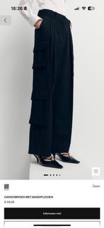 Mango zwarte pantalon cargo model 38 nieuw, Maat 38/40 (M), Zwart, Ophalen of Verzenden, Zo goed als nieuw