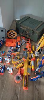 Nerf set geweren en pijltjes, Kinderen en Baby's, Speelgoed | Buiten | Actiespeelgoed, Ophalen, Gebruikt