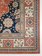 Vintage oosters vloerkleed roze medallion 240x323cm, Gebruikt, ., Crème, 200 cm of meer