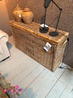 Riviera Maison Rieten Mand – Showmodel – NU €250!, Mand, Nieuw, Ophalen of Verzenden, Riet