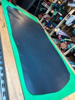 Zwarte kleur tuigleer 3,5-3,8 mm dikte half soepel groot lap, Zwart, Leer of Kunstleer, Ophalen of Verzenden, Zo goed als nieuw