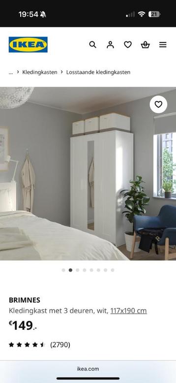 Brimnes kledingkast - IKEA beschikbaar voor biedingen