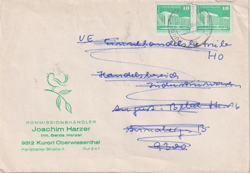DDR Berlijn Vogel, Postzegels en Munten, Brieven en Enveloppen | Buitenland, Envelop, Ophalen of Verzenden