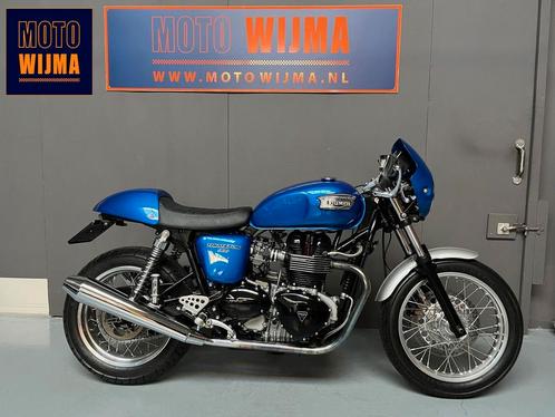 TRIUMPH THRUXTON 900 cafe racer  - als nieuw, incl gr beurt, Motoren, Motoren | Triumph, Bedrijf, Toermotor