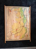 Oude Schoolkaart Noord-Brabant, Antiek en Kunst, Antiek | Schoolplaten, Ophalen of Verzenden, Aardrijkskunde