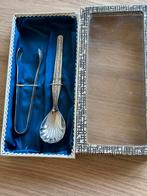Doosje met suikertang en suikerlepel., Ophalen of Verzenden