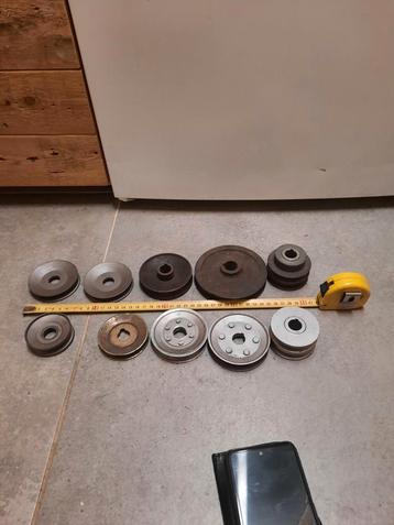 Partij 10x  pullys poelie pully pullie vsnaar aandrijving  beschikbaar voor biedingen