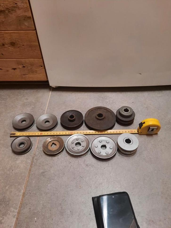 Partij 10x  pullys poelie pully pullie vsnaar aandrijving, Doe-het-zelf en Verbouw, Gereedschap | Machine-onderdelen en Toebehoren