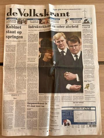 Volkskrant ‘Uitvaart Prins Claus’ beschikbaar voor biedingen