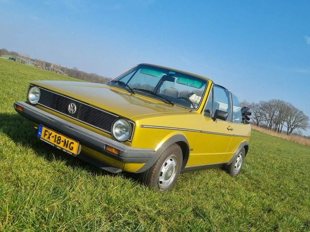 Volkswagen Golf Cabriolet 1980, Auto's, 1457 cc, Origineel Nederlands, Bedrijf, Handgeschakeld